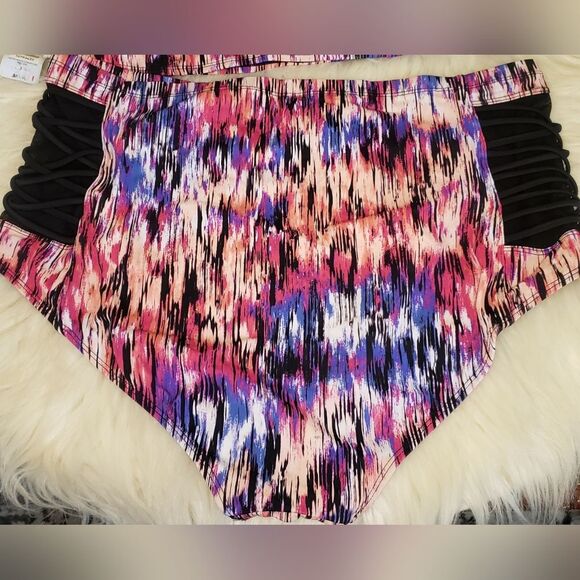 Torrid Bikini Swim Set 3X Mirage Lattice Mesh - Picture 8 of 14